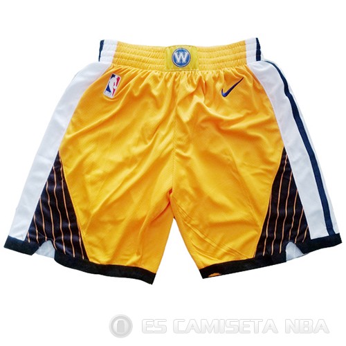 Pantalone Golden State Warriors Earned 2018-19 Amarillo - Haga un click en la imagen para cerrar
